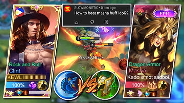 CLINT VS NEW BUFF MASHA!! | WHO WILL WIN??! | CLINT NEW BEST BUILD 2022 | MLBB