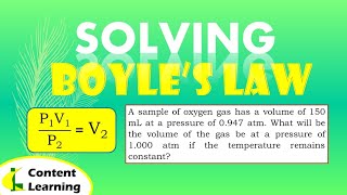 Solving Final Volume For Boyles Law