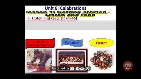 Tiếng Anh 9 -Unit 8   Celebrations -Getting started   listen and read (7 năm) -THPT Phan Thành Long