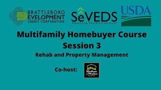Multifamily Homeubyer Course Sessions 3: Rehab and Property Management
