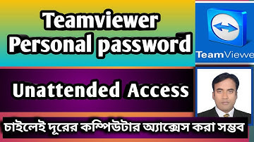 TeamViewer Unattended Access | Set Personal Password to remote computer | TeamViewer Auto Connect