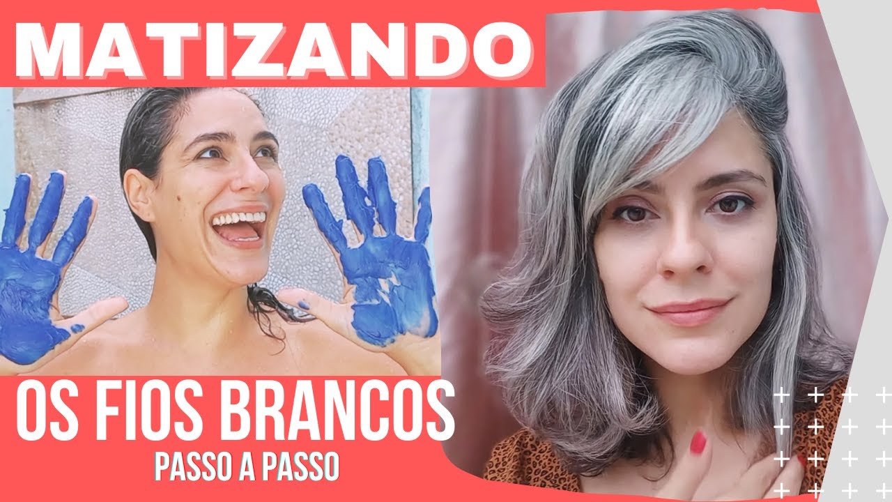 MATIZANDO OS CABELOS BRANCOS/GRISALHOS - Passo a passo por ANA FONTE