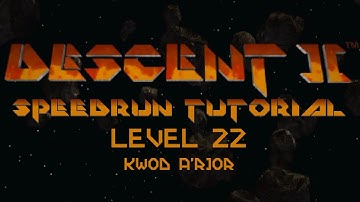 Descent II Speedrun Tutorial - Level 22