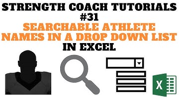 Searchable Drop Down Lists for Athletes | Strength Coach Tutorials #31 | DSMStrength