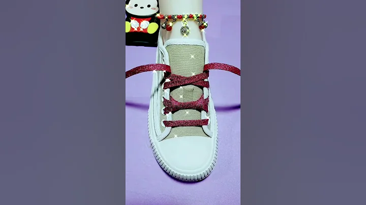 How to bar lace shoes? 6 hole shoe lacing styles P223923 #shorts #shoeslacestyles #tieshoelaces