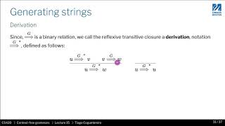 CS420   15   05  Formalizing grammars
