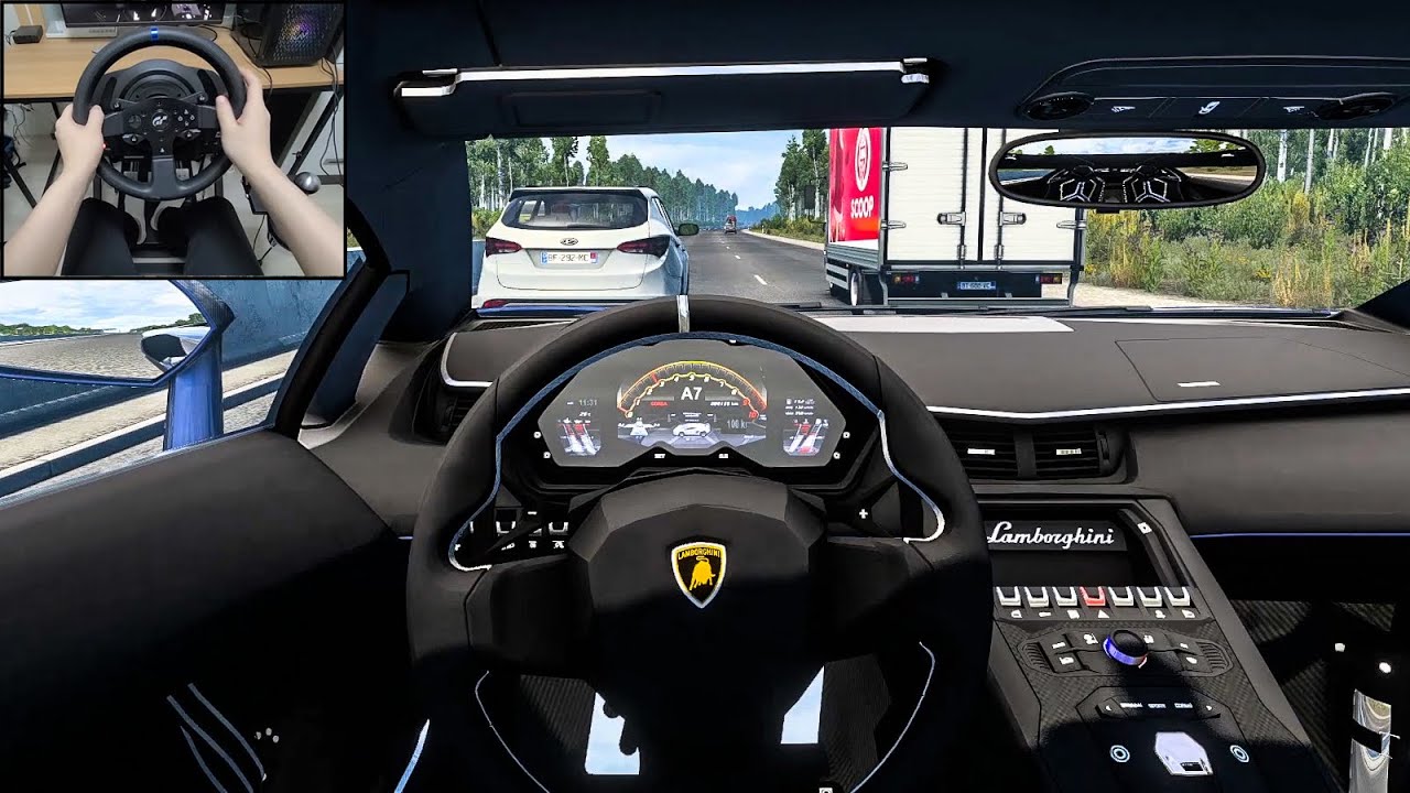 2018 Aventador SVJ POV Drive Euro Truck Simulator 2