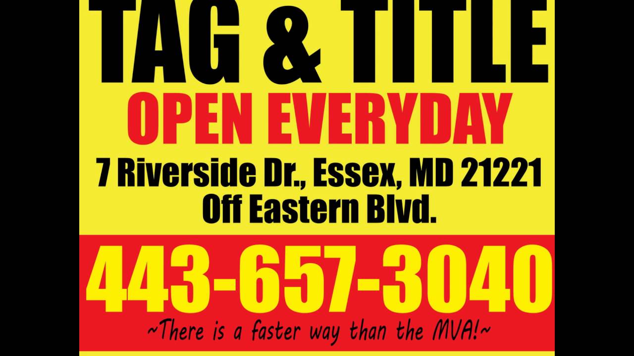 TAG&TITLE IN ESSEX MD YouTube