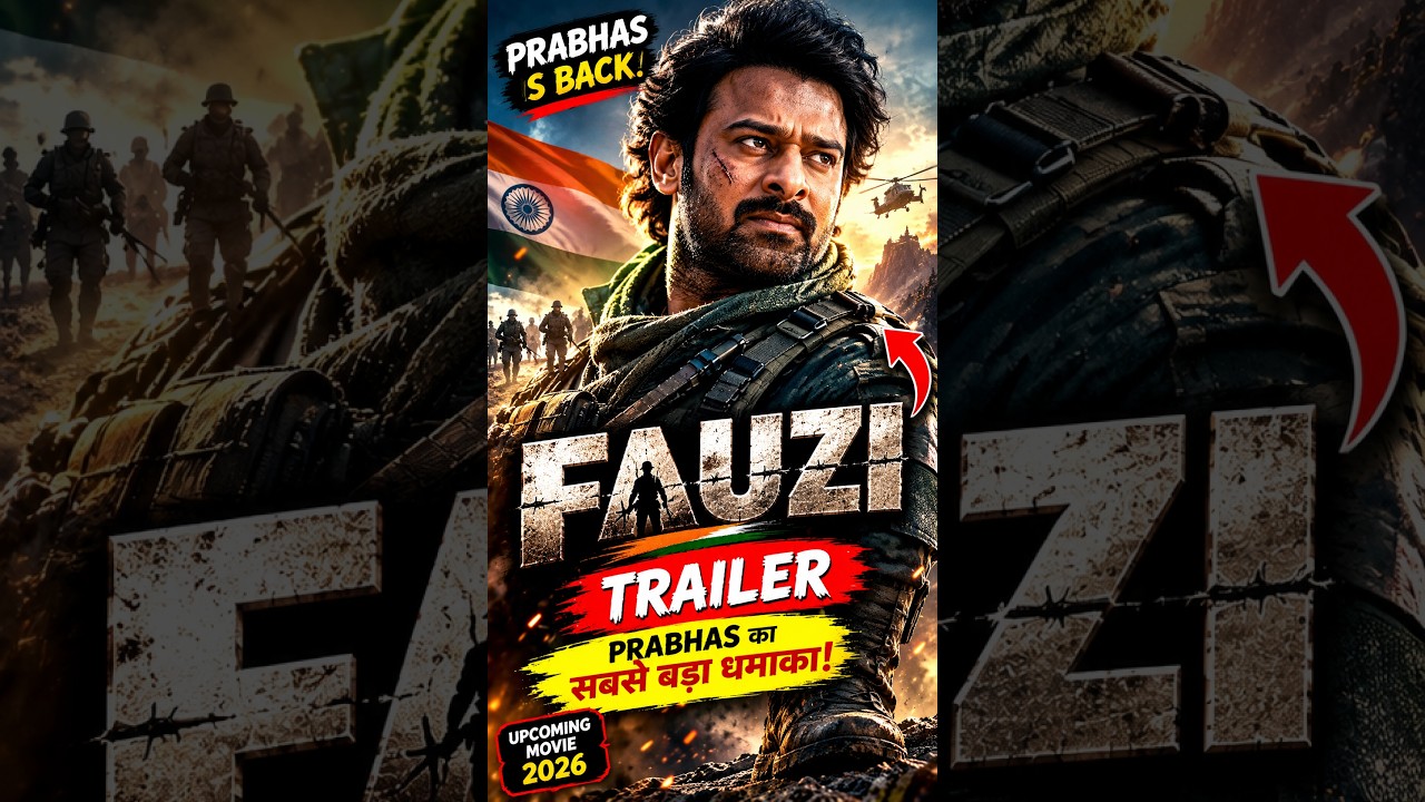 FAUZI Trailer 🔥 Prabhas का सबसे खतरनाक अवतार! 😱 | Official Trailer | Upcoming Movie 2026 poster