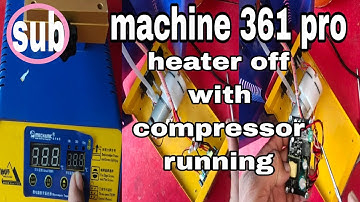 Mechanic 361 Pro Machine how to Heater Stop Process and without stopping the compressor