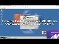 How to Install Windows 2000 on VMware Workstation 17 Pro | SYSNETTECH Solutions