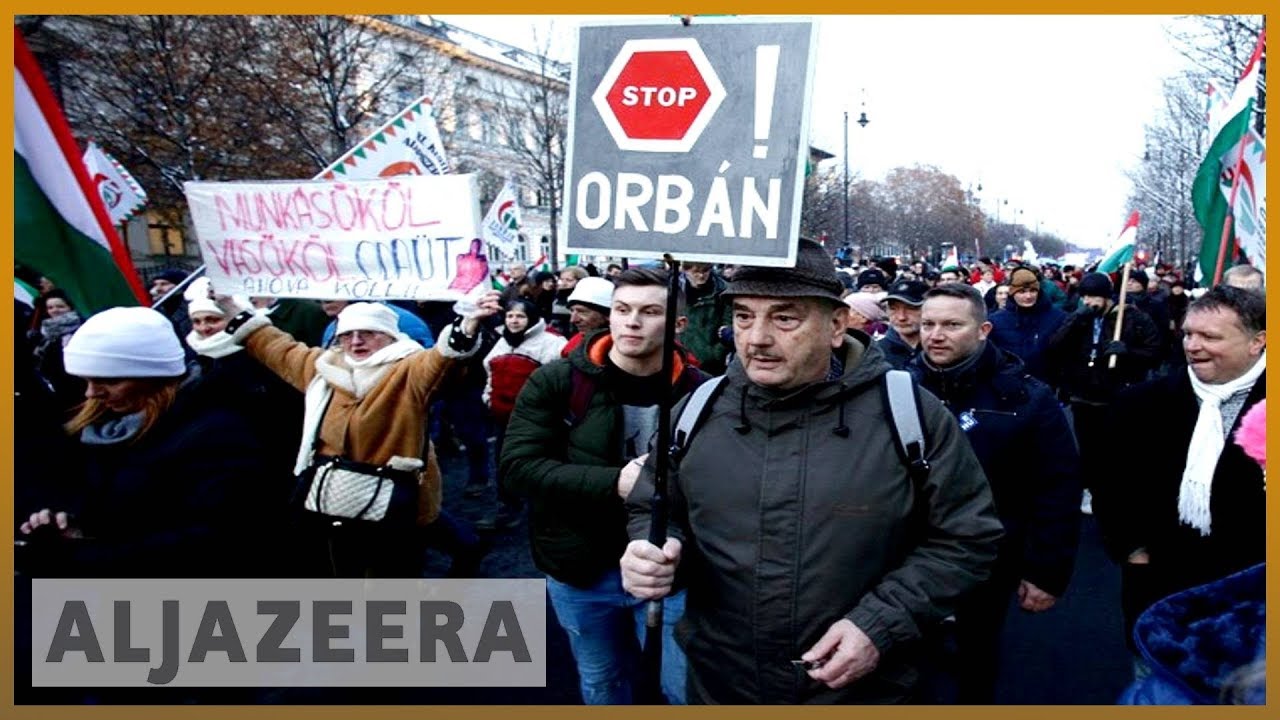 🇭🇺 الغضب يتصاعد بسبب "قانون العبودية" في المجر | الجزيرة الإنجليزية