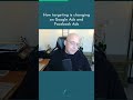Using AI and Broad Targeting with Facebook Ads and Google Ads