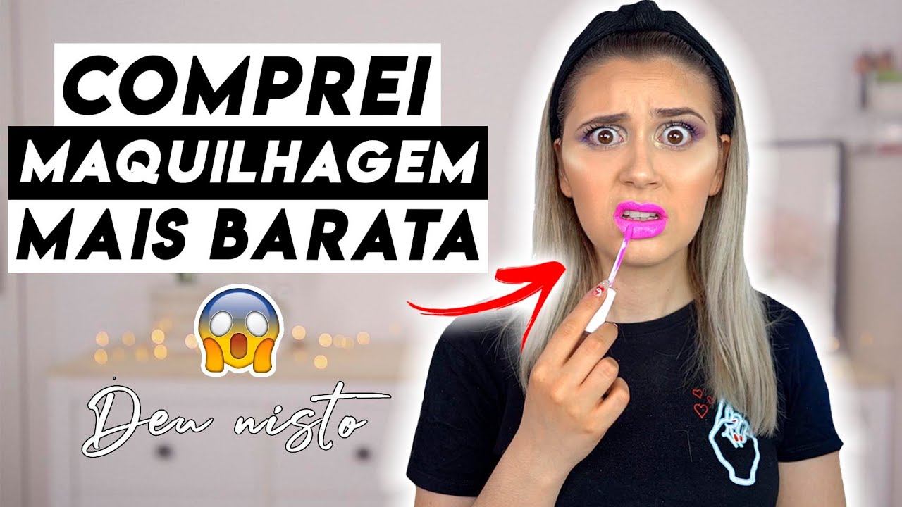 COMPREI A MAQUILHAGEM MAIS BARATA da MAQUIBEAUTY | Joana Gentil