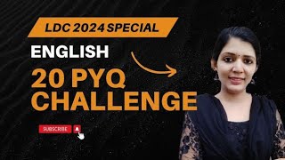 English Ldc 2024 Psc English Previous Questions Sruthys Learning Square