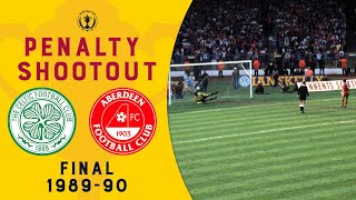 Full Penalty Shootout | Celtic v Aberdeen | Scottish Cup 1989-90 Final
