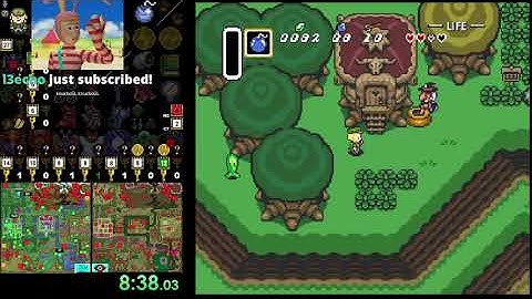 A Link to the Past randomizer: Crosskeys stepladder race