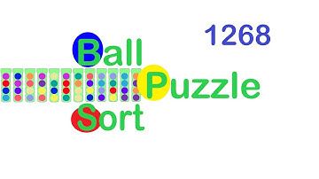 Ball Sort Puzzle Level 1268 🎯No Extra Tubes😂Game Walkthrough😘  #Stay Home And Fun Play #WithMe