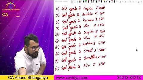 CA Foundation Basic Account Lecture 6