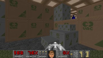 Ultimate Doom e2m2 Coop 2P Nm 100% Secrets in 1:27 (Ch0wW