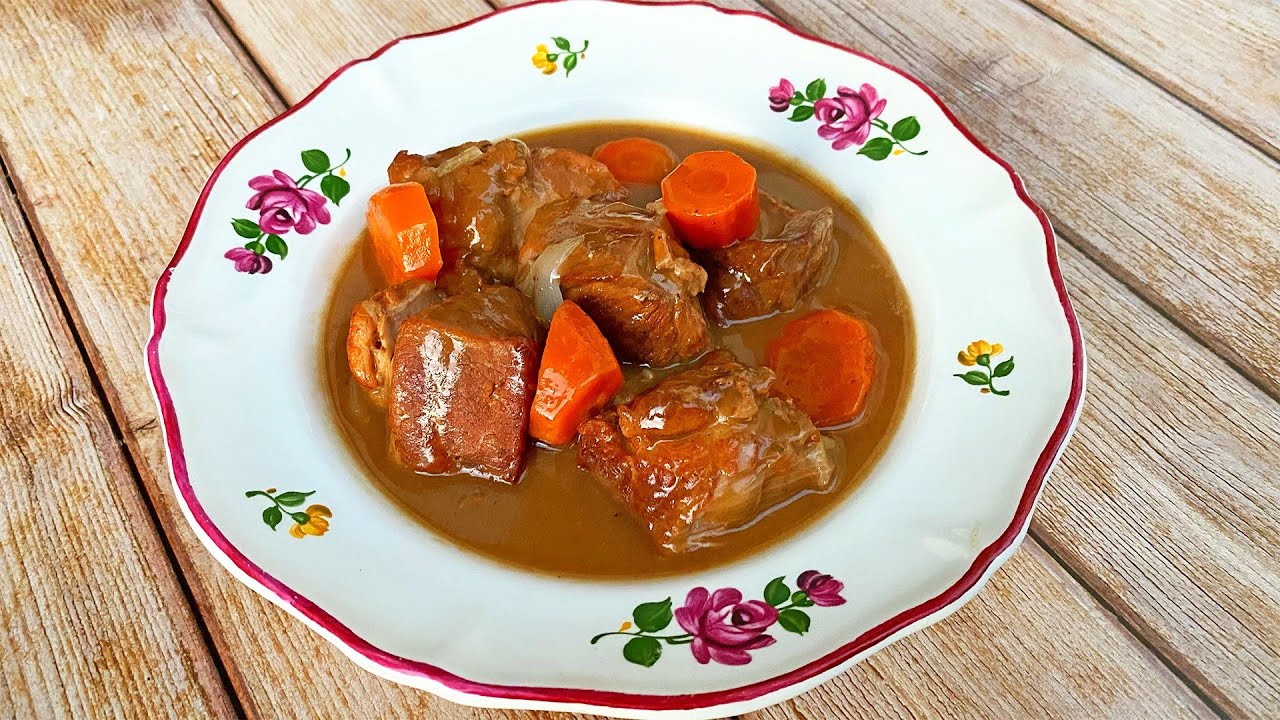 Mijoté de porc au CIDRE - Recette traditionnelle normande