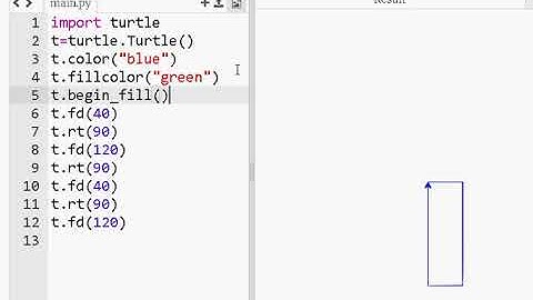 Модули и классы в языке Python. Заливка фигуры.