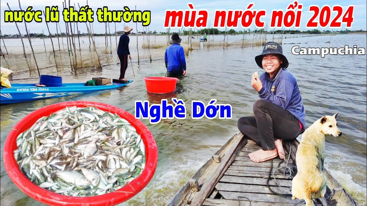 Nước lũ bất Ngờ rút Dỡ Dớn vùng biên giới Campuchia cùng chú út