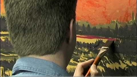 Palette Knife Landscape with Watersoluble Oils & Mixed Media with Sean Dye