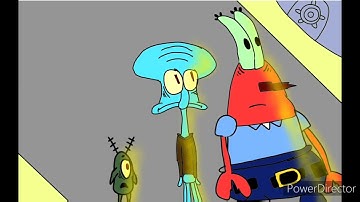 spongezilla destroys mr krabs and squidward and plankton animation