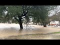 Sherwood park in paso robles is flooded from recent rain storms