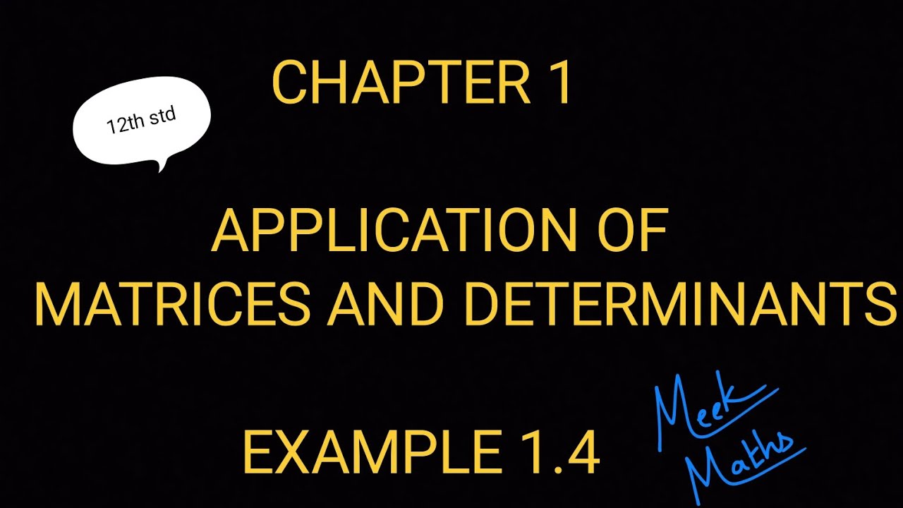 12th Maths Chapter 1 Example 1.4 - YouTube