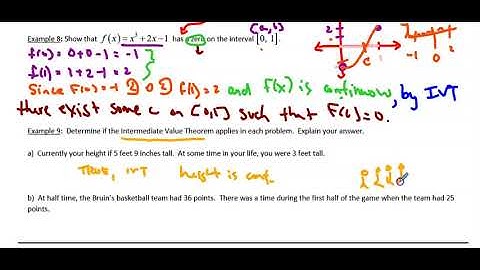 BC Lesson 2 Part 3: Intermediate Value Theorem