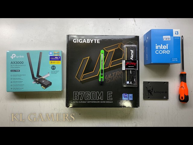 intel Core i3 14100 GIGABYTE B760M E tp link AX3000 WIFI