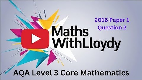 AQA L3 Core Maths 2016 Paper 1 Q2