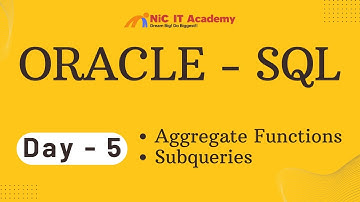 Day - 05 - Oracle SQL Aggregate Functions and Subqueries