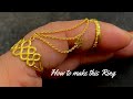 8 Design Chain Ring Making with scrap gold paper