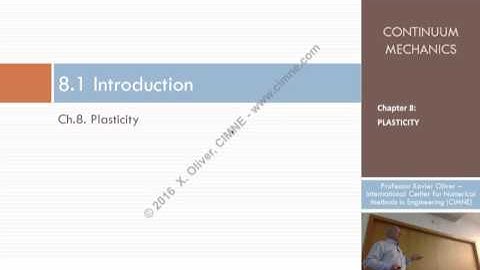 Continuum Mechanics - Ch 8 - Lecture 1 - Introduction