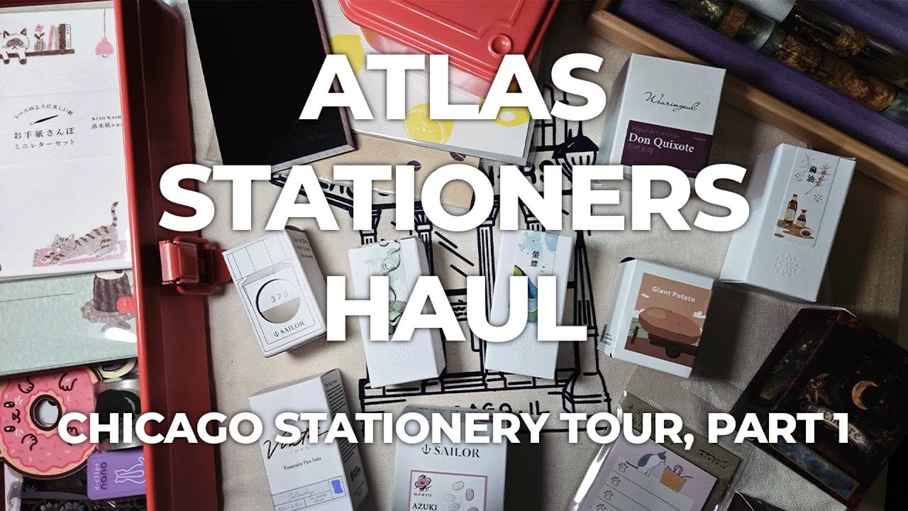 Atlas Stationer's Haul, Annual Sidewalk Sale: Japanese Stationery, Fountain Pen Ink, Swatches & More