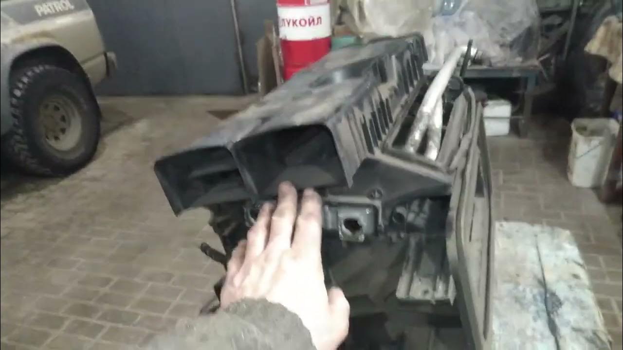 Как снять радиатор печки мерседес актрос Сороконожка часть 84. Мерседес Актрос 4144к. Печка разборка и промывка радиатора
