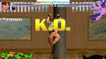 Twilight Sparkle And Raphael VS Lara Croft And Darth Vader In A MUGEN Match / Battle / Fight