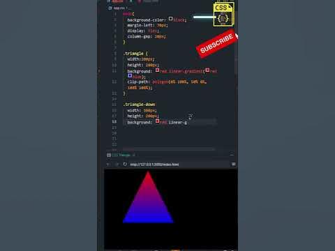 How to Create Triangle in CSS ? #css #coding #html - YouTube