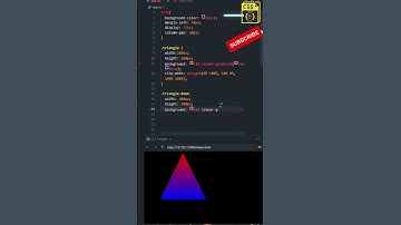 How to Create Triangle in CSS ? #css #coding #html