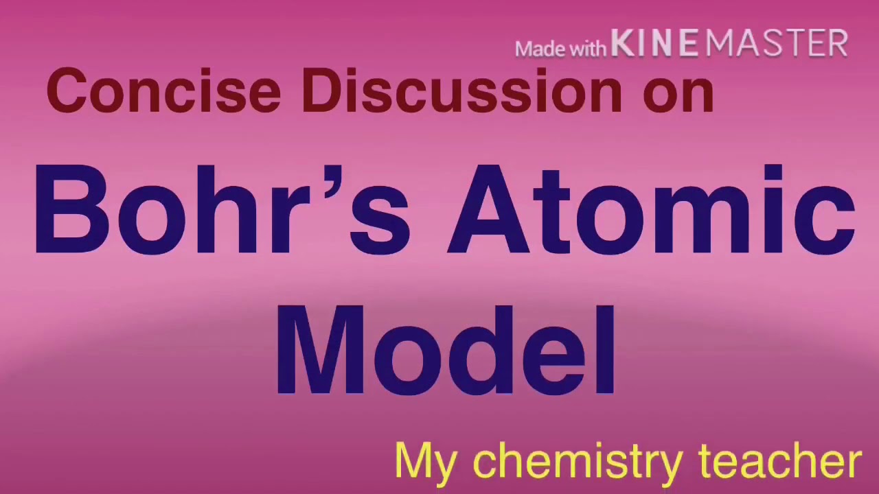 Bohrs atomic model | Postulates of bohr atomic model II bohrs atomic theory