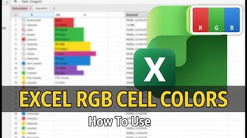How To Use RGB Colors for Cell Background in Excel (2025)
