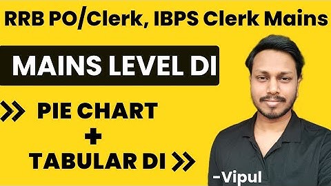 RRB PO Mains 2022 | Mains DI- Pie Chart & Tabular DI | RRB PO Mains Quant | Mains Quant by Vipul
