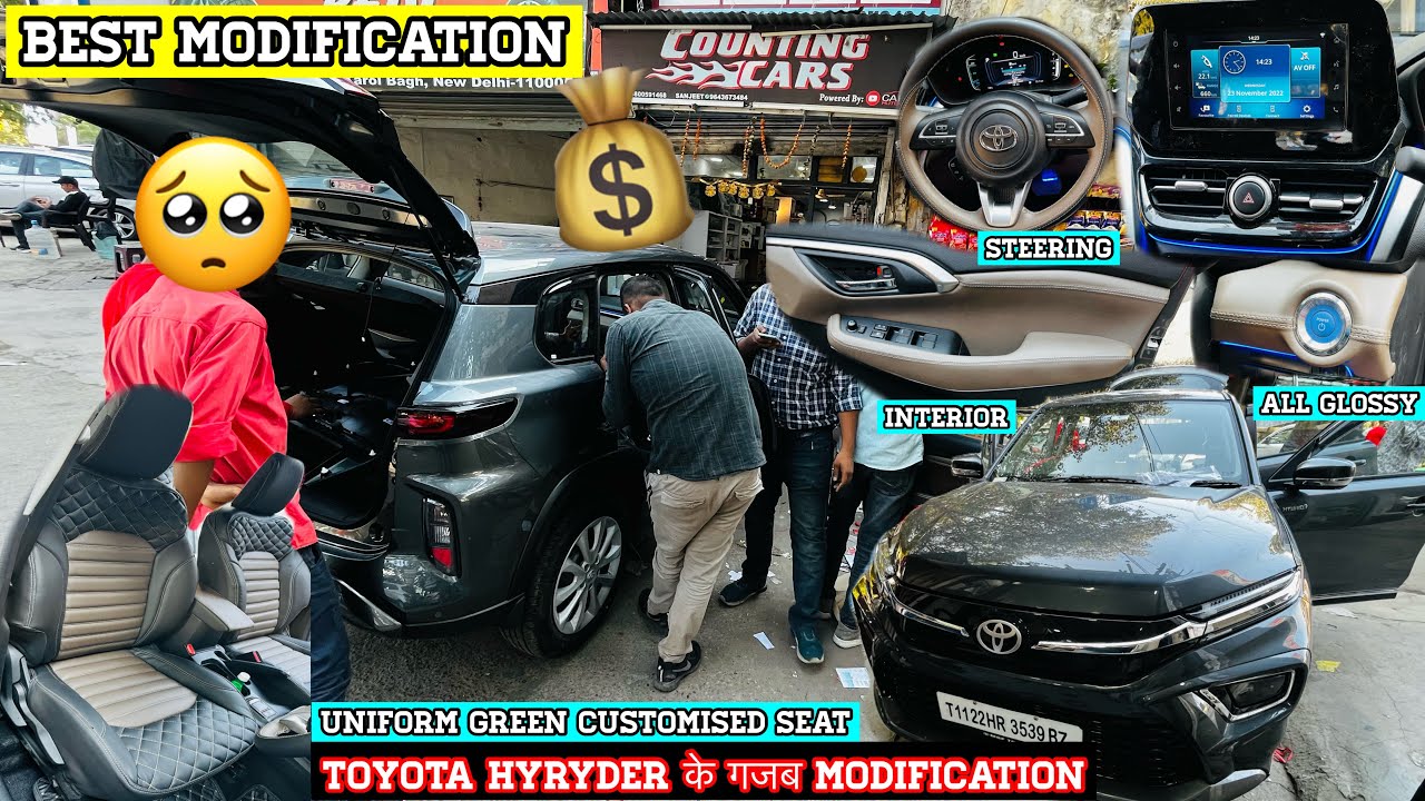 Toyota Hyryder modification 🔥with genuine accessories 🫡 Full Glossy