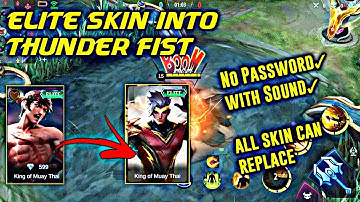 ELITE SKIN INTO THUNDER FIST - LATEST PATCH ALL SKIN CAN REPLACE