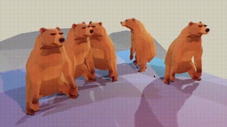 Sweet dreams Dancing Bears do Mannequin Challenge