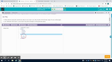 Code.org Lesson 2: Intro to HTML Video 1