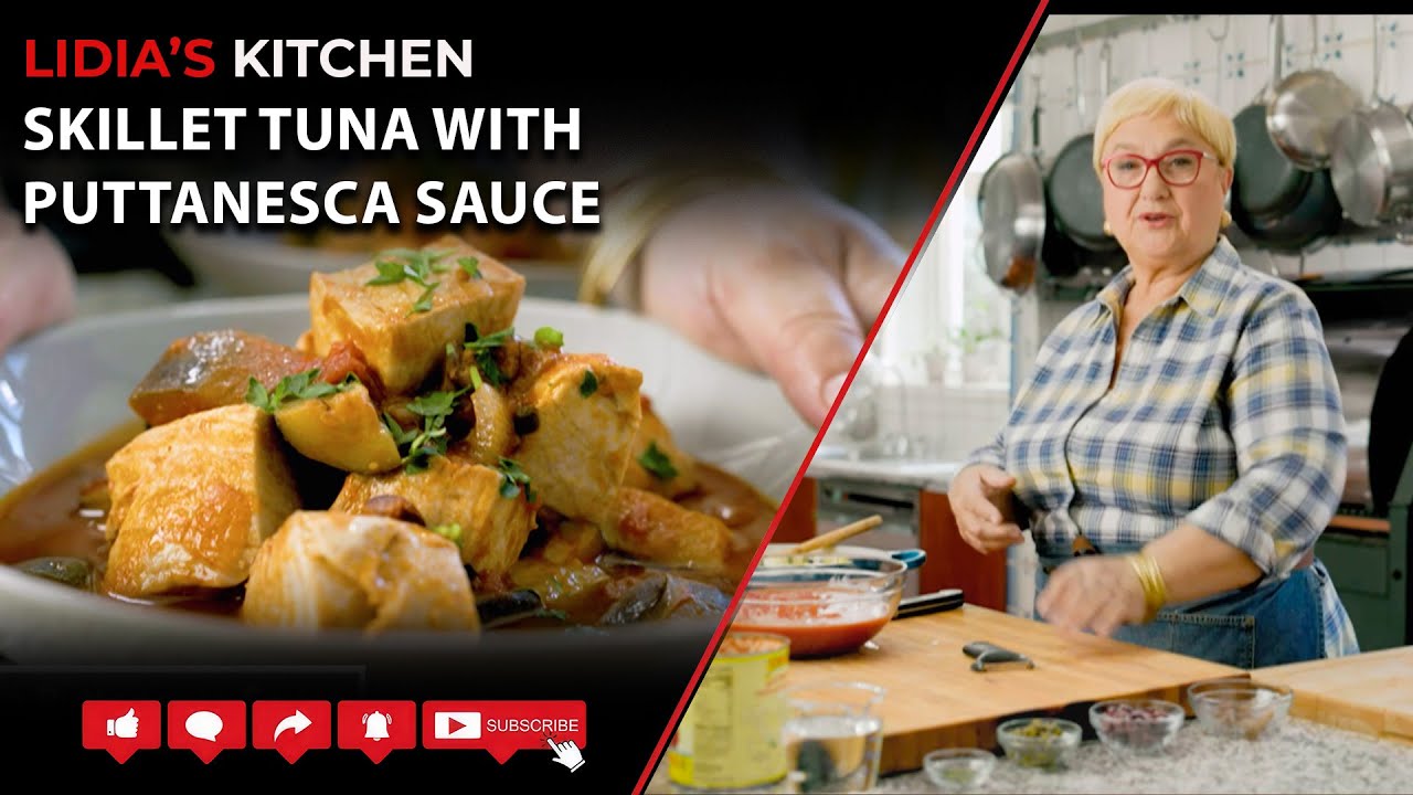 Skillet Tuna in Puttanesca Sauce